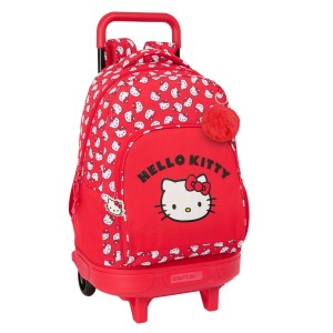 Cartable à roulettes Hello Kitty Iconic Blanc Rouge 33 x 45 x 22 cm