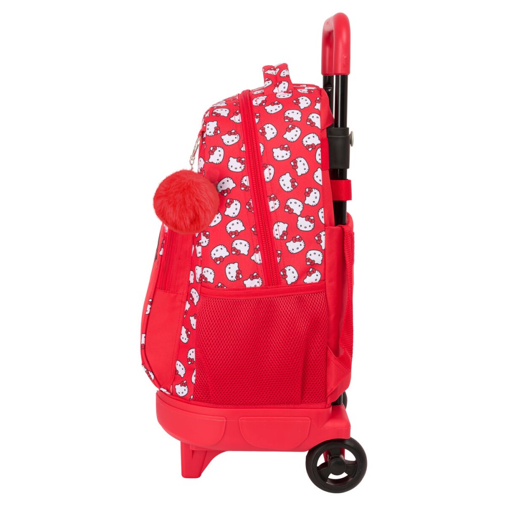Cartable à roulettes Hello Kitty Iconic Blanc Rouge 33 x 45 x 22 cm