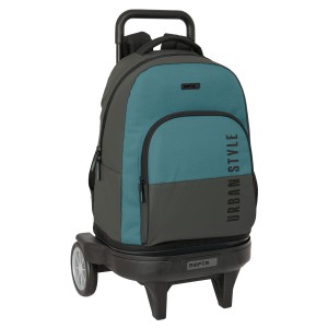 Cartable à roulettes Safta Urban style Bleu Gris 33 x 45 x 22 cm