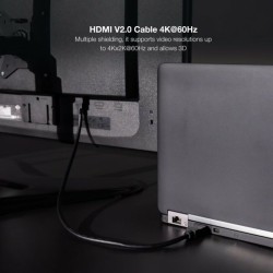 Câble HDMI NANOCABLE 10.15.3800 Noir 50 cm