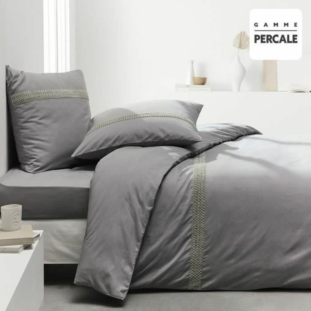 Bettbezug-Set TODAY Percale Grau 220 x 240 cm