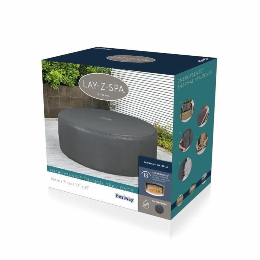 Poolabdeckung Bestway LAY-Z-SPA Grau
