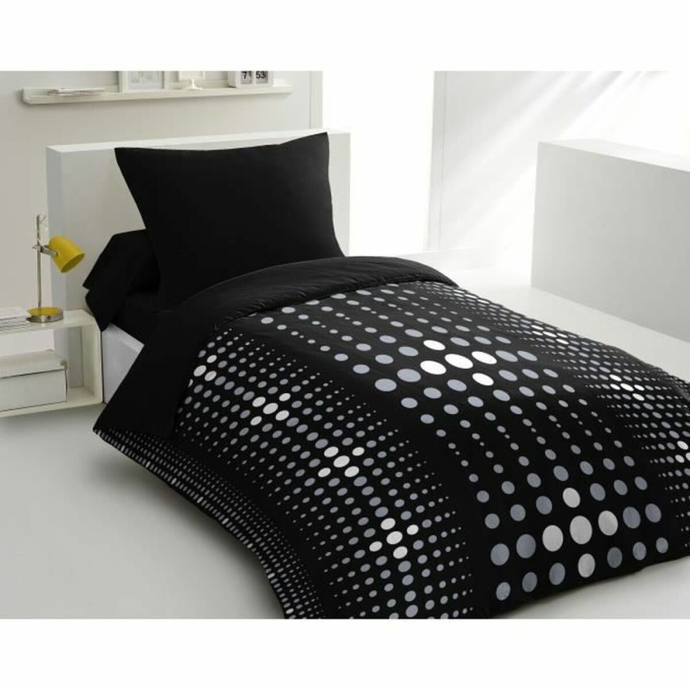 Parure de couette HOME LINGE PASSION Steevy Noir 140 x 200 cm