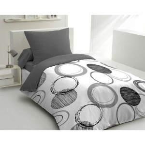 Bettbezug-Set HOME LINGE PASSION Audace Grau Hellgrau 140 x 200 cm