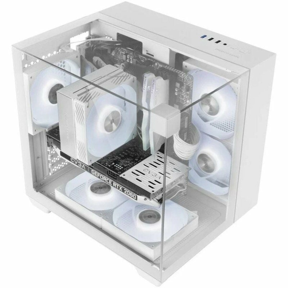 ATX Semi-Tower Gehäuse Mars Gaming MCVISIONMW Weiß