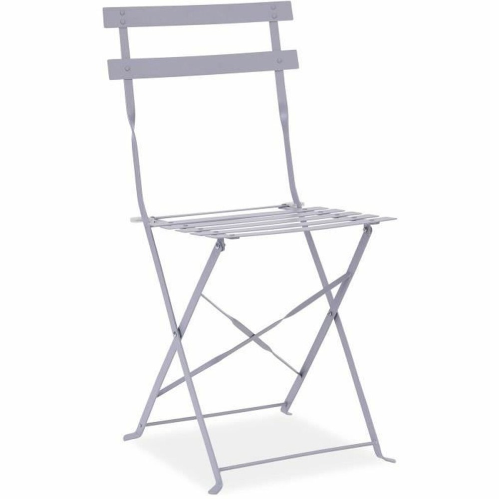 Tisch-Set mit 2 Stühlen Grau