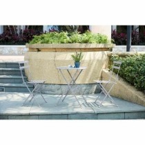 Tisch-Set mit 2 Stühlen Grau