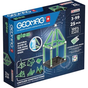 Playset Geomag Glow Recycled 25 Stücke