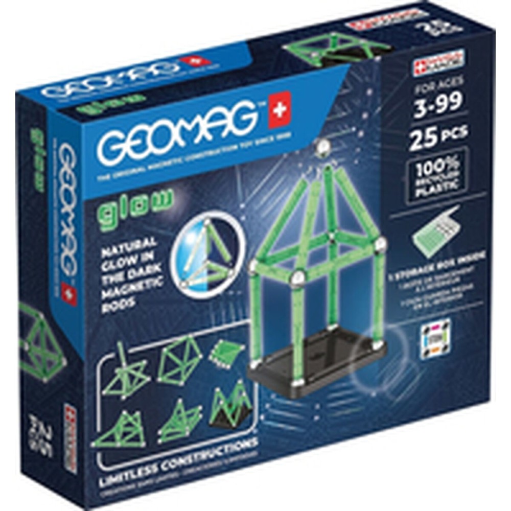 Playset Geomag Glow Recycled 25 Stücke