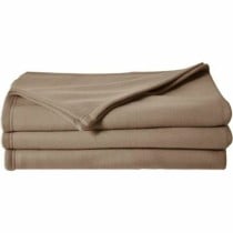 Blanket Poyet Motte Brown 220 x 240 cm 100 % polyester