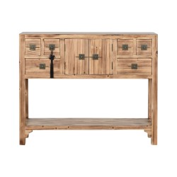 Console Home ESPRIT Noir Sapin Bois MDF 96 x 24 x 79 cm