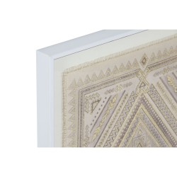 Toile Home ESPRIT Blanc Naturel Boho 50 x 3,8 x 60 cm (2 Unités)