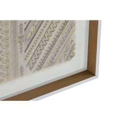 Toile Home ESPRIT Blanc Naturel Boho 50 x 3,8 x 60 cm (2 Unités)