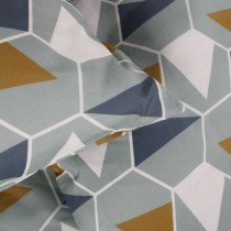 Bettbezug-Set TODAY Mawira grün 220 x 240 cm