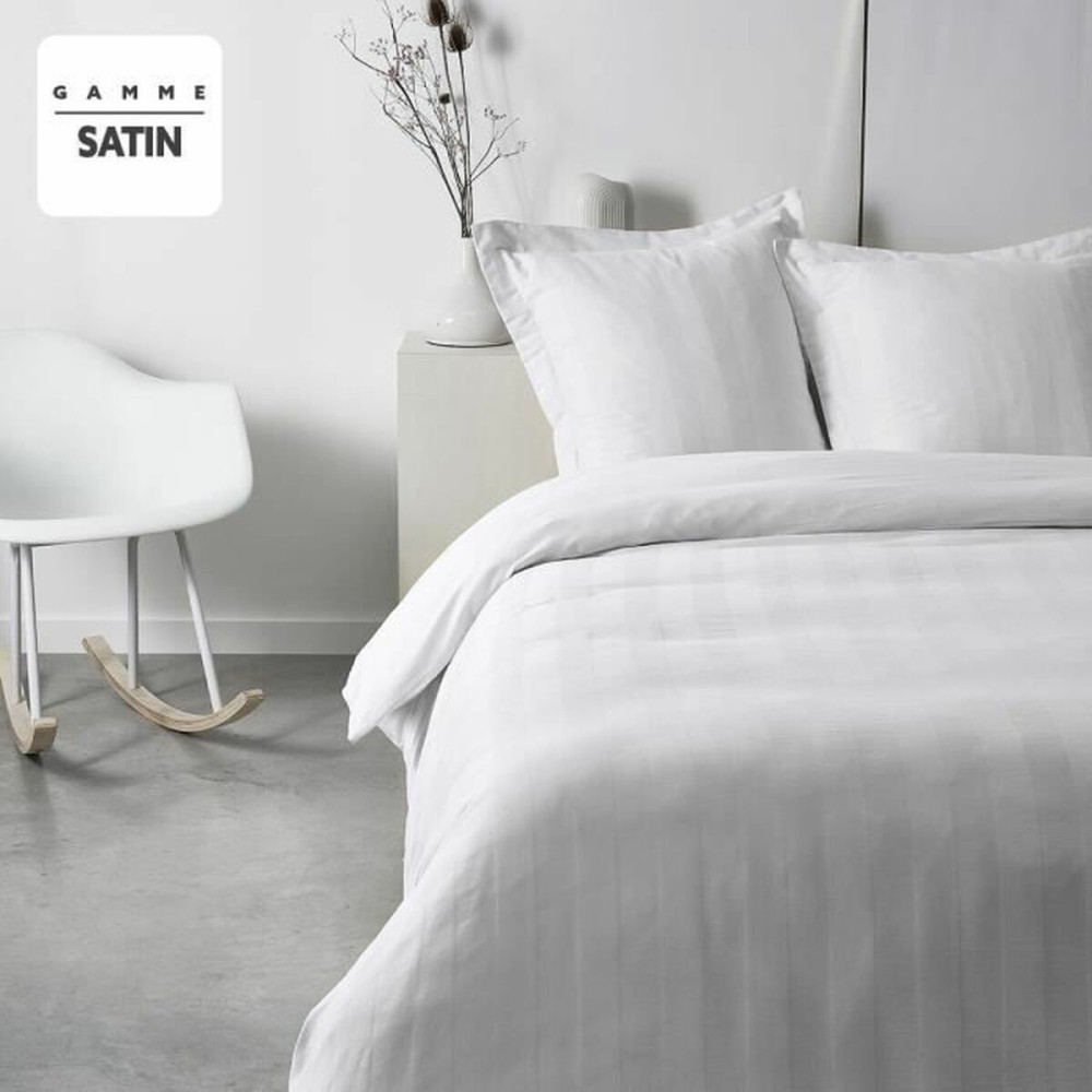 Parure de couette TODAY Satin Blanc 240 x 260 cm 260 x 240 cm