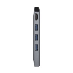 Hub USB Aisens ASUC-8P004-GR Grau 100 W 4K Ultra HD (1 Stück)