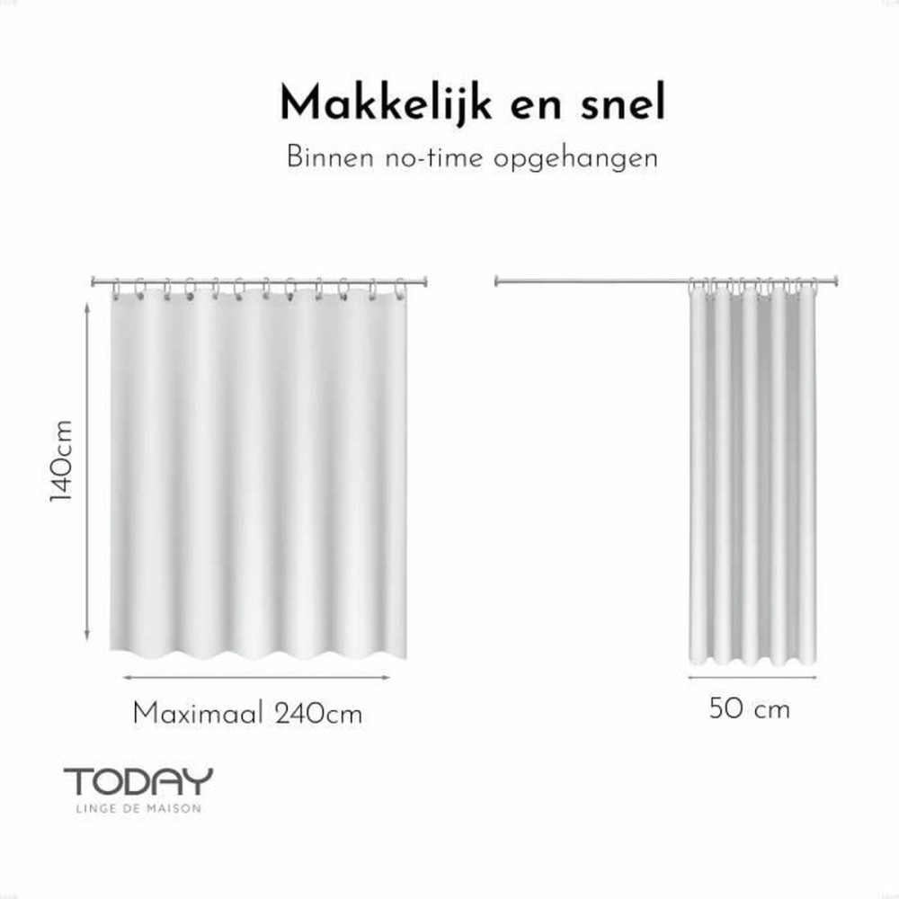 Vorhang TODAY Essential Weiß 140 x 240 cm