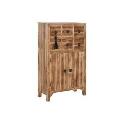 Schubladenschrank Home ESPRIT Schwarz natürlich Tanne Holz MDF Orientalisch 63 x 27 x 101 cm