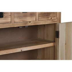 Caisson à Tiroirs Home ESPRIT Noir Naturel Sapin Bois MDF Oriental 63 x 27 x 101 cm