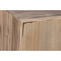 Table de Nuit Home ESPRIT Noir Naturel Bois d'épicéa Bois MDF 45 x 34 x 66 cm