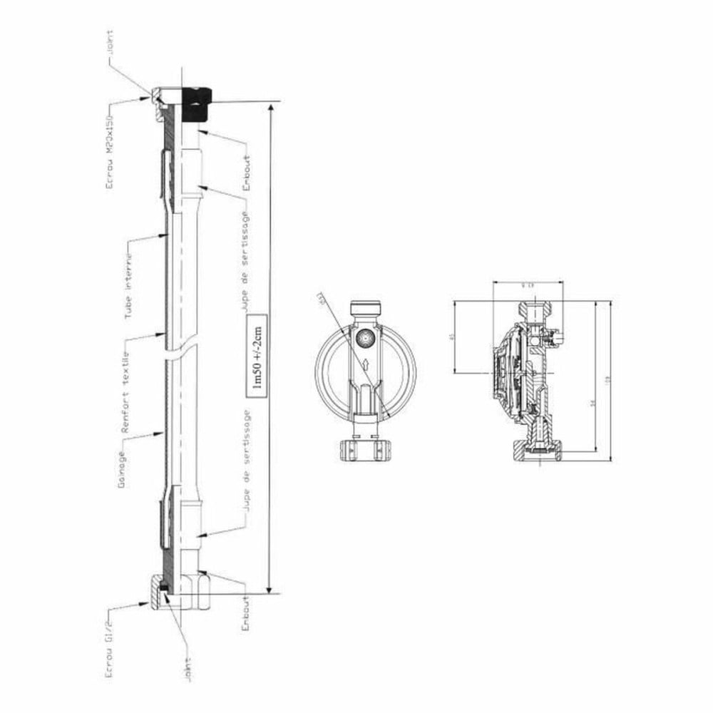 Enregistrement par GPS Rousseau M20X150