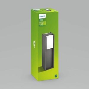 Lampe LED Philips Sobremuro/pie Gris Anthracite 14 W Acier inoxydable Aluminium E27 230 V