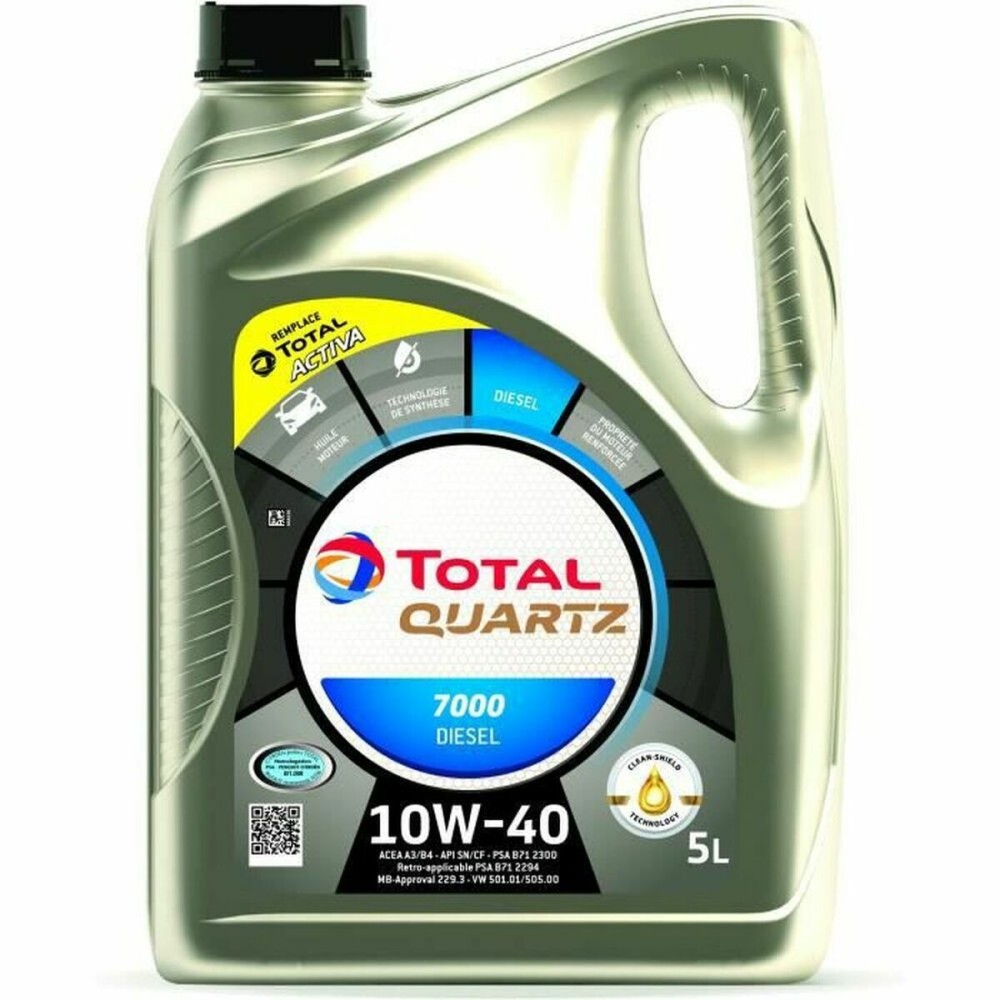 Motoröl Total QUARTZ 7000 DIESEL 10W40 5 L 10W40
