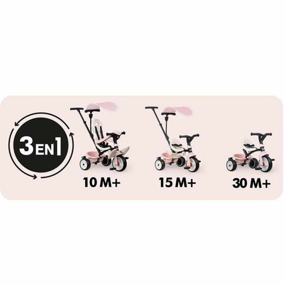 Tricycle Smoby Paseo para bebés Rose