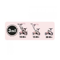 Tricycle Smoby Paseo para bebés Rose