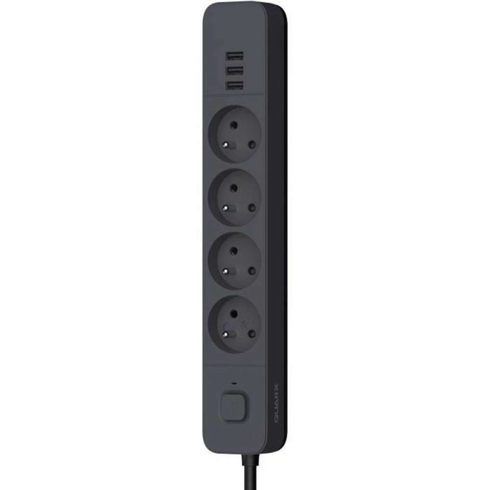 Steckdosenleiste mit 4 Steckdosen mit Schalter QUARX (3 m)