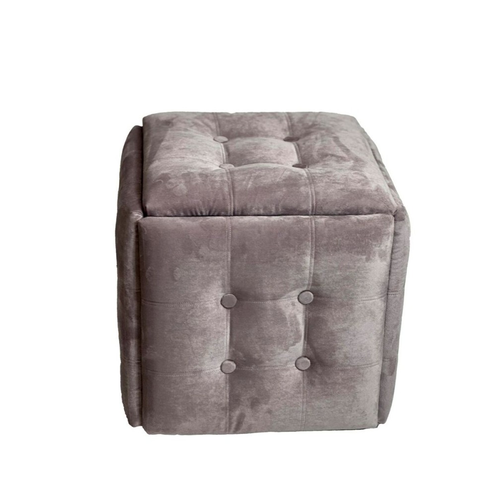 Set of stools GO GIFT Transformer Pink Velvet Steel 50 x 50 x 50 cm Pouffe 5-in-1 5 Units
