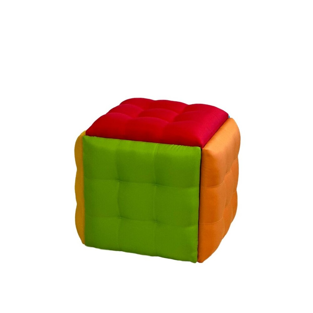 Set of stools GO GIFT Transformer Multicolour Leather Steel 50 x 50 x 50 cm Pouffe 5-in-1 5 Units