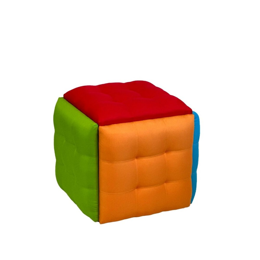 Stuhl-Set GO GIFT Transformer Bunt Haut Stahl 50 x 50 x 50 cm Puff 5 in 1 5 Stück