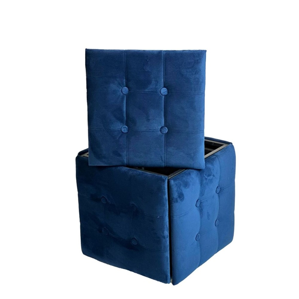 Set of stools GO GIFT Transformer Maroon Velvet Steel 50 x 50 x 50 cm Pouffe 5-in-1 5 Units