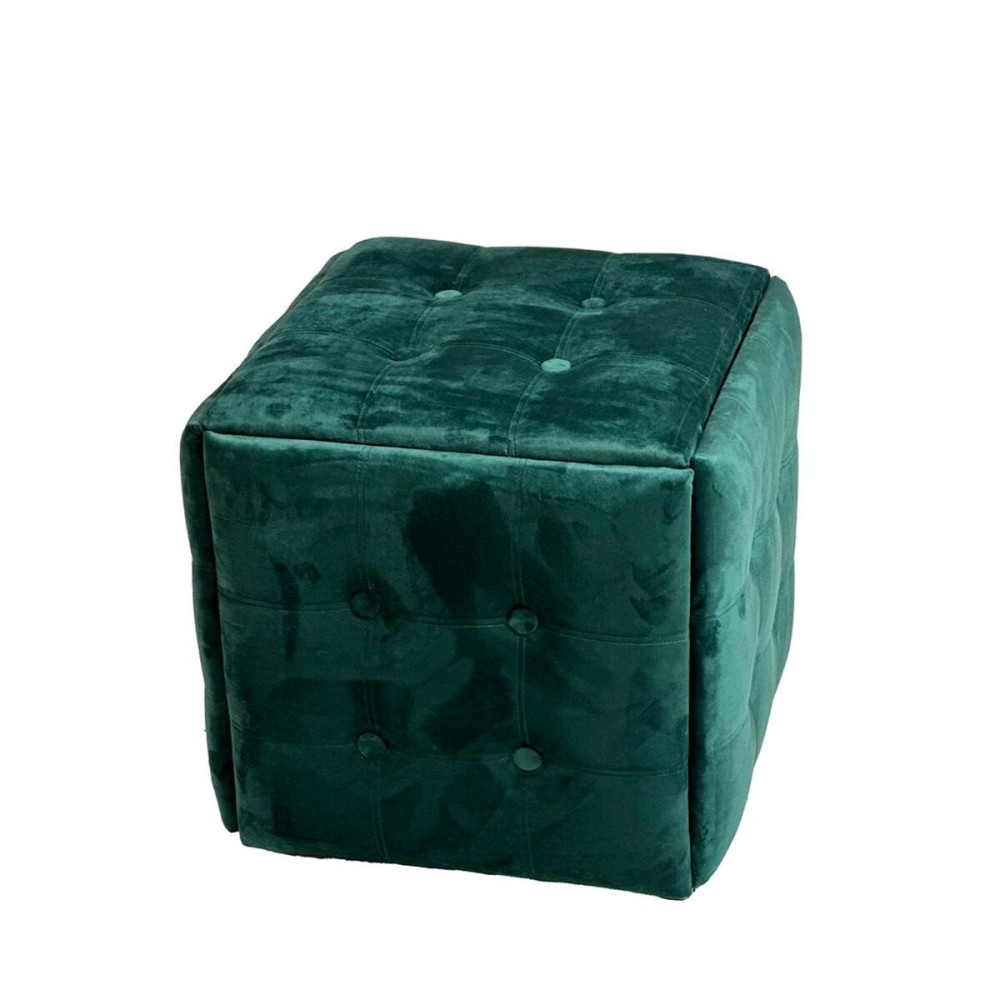Stuhl-Set GO GIFT Transformer Dunkelgrün Samt Stahl 50 x 50 x 50 cm Puff 5 in 1 5 Stück