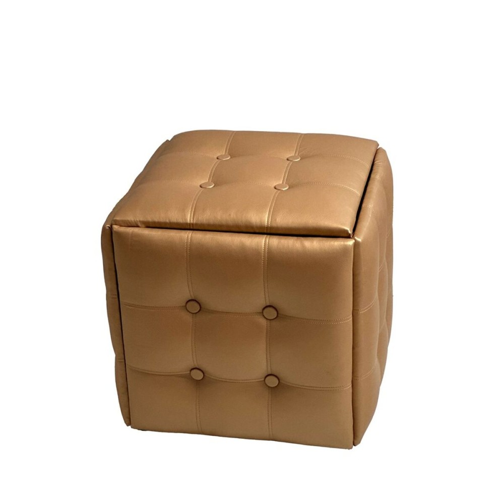 Set of stools GO GIFT Transformer Camel Leather Steel 50 x 50 x 50 cm Pouffe 5-in-1 5 Units