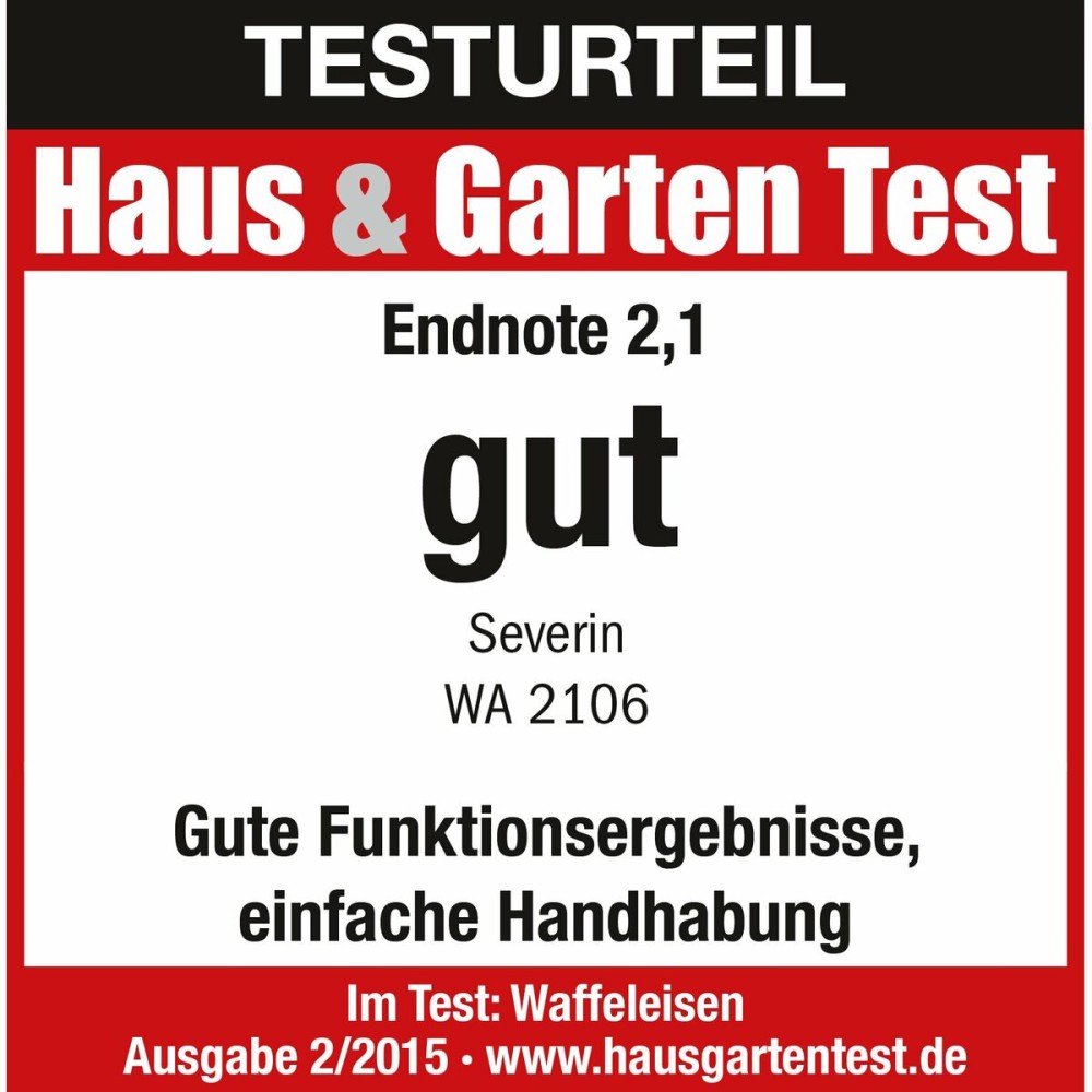 Gaufrier Severin WA 2106 Noir 1200 W