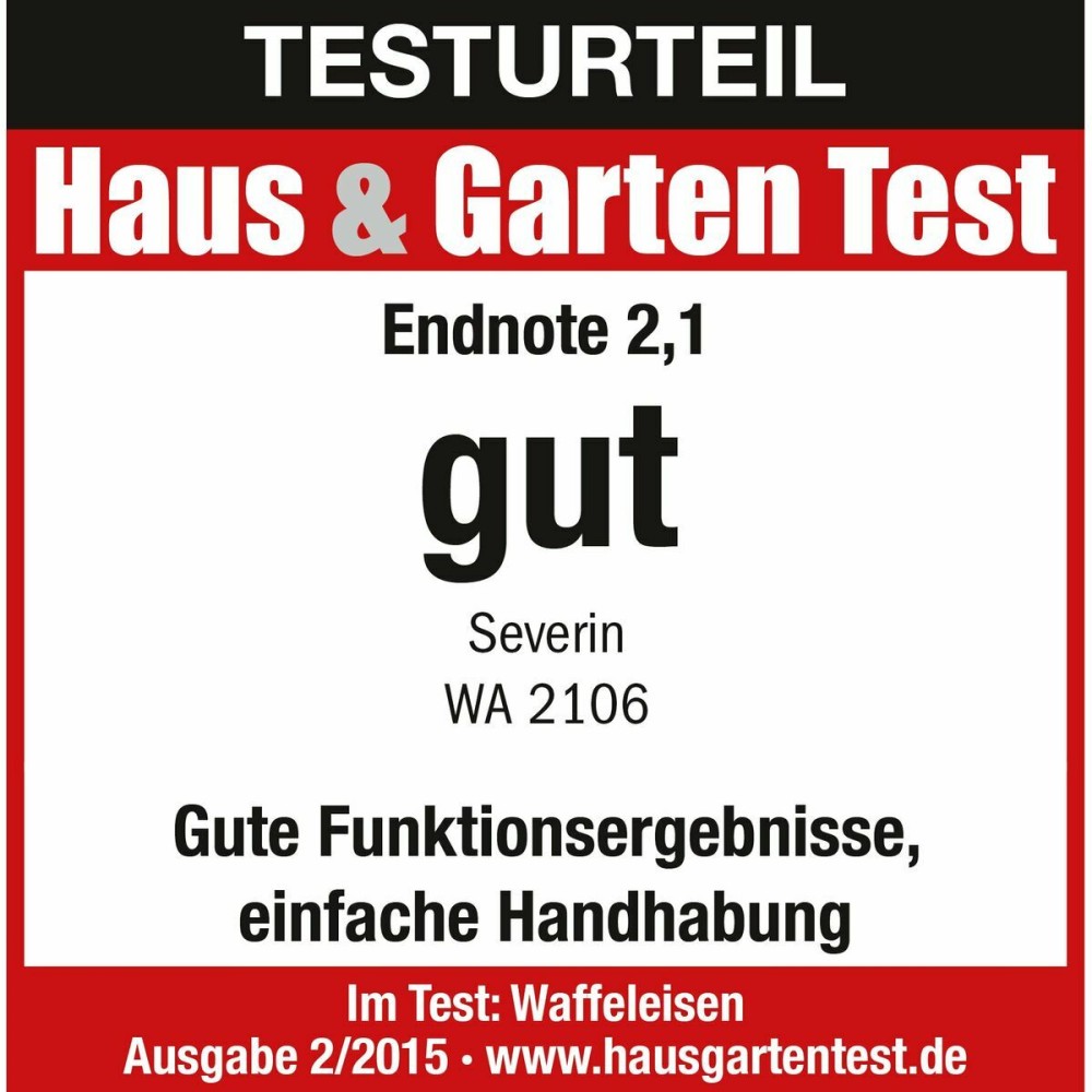 Gaufrier Severin WA 2106 Noir 1200 W