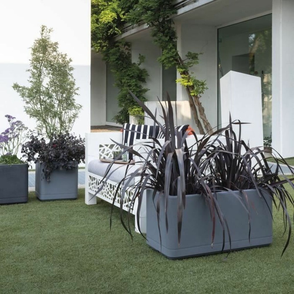 Pot Deroma Gris 38 x 38 x 39 cm Plastique Carré Seau 38 cm