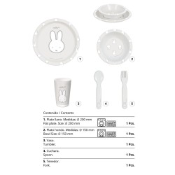 Children's dish set Miffy Niebla (5 Pieces)