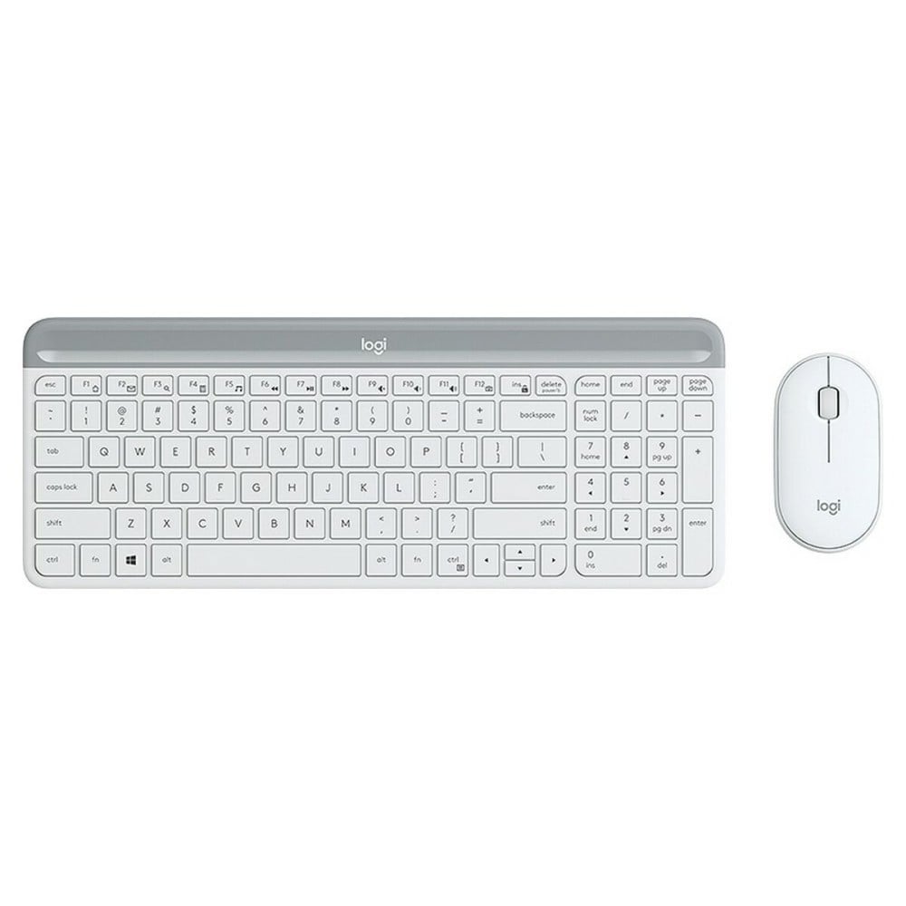 Tastatur mit Maus Logitech MK470 Weiß Französisch AZERTY