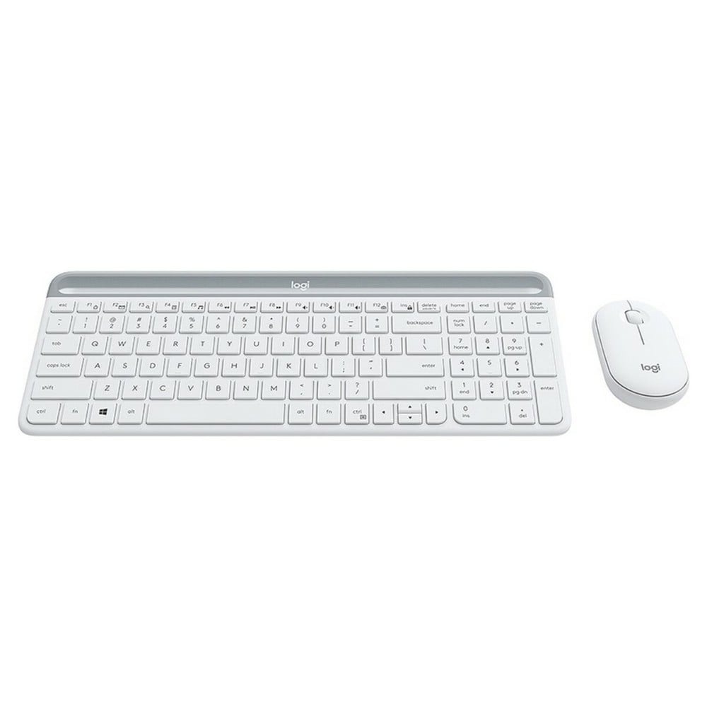 Tastatur mit Maus Logitech MK470 Weiß Französisch AZERTY
