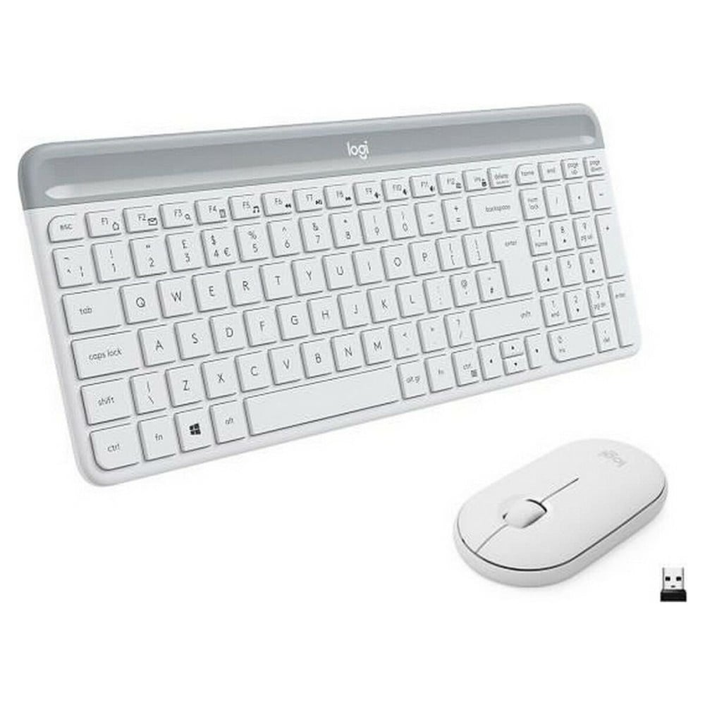 Tastatur mit Maus Logitech MK470 Weiß Französisch AZERTY