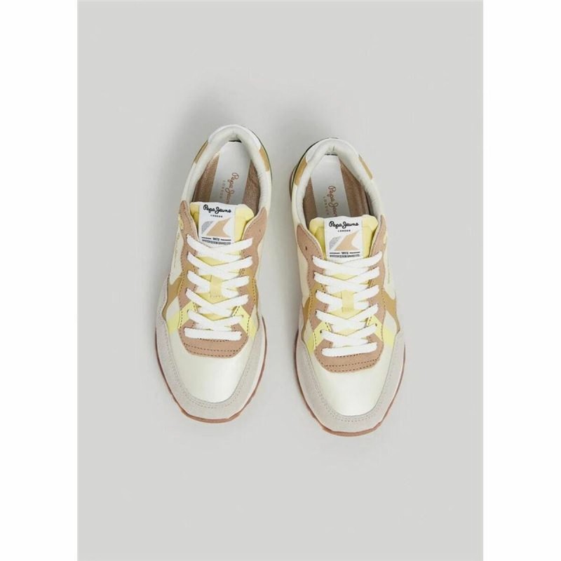 Sports Trainers for Women Pepe Jeans Brit Print White