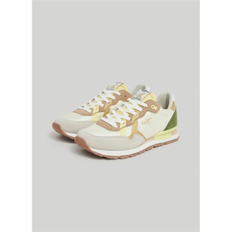 Sports Trainers for Women Pepe Jeans Brit Print White