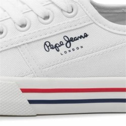 Chaussures de sport pour femme Pepe Jeans Brady Basic Blanc