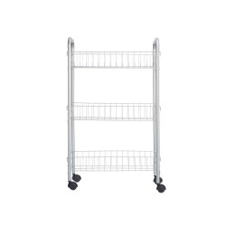 Gemüsewagen Silberfarben Metall Kunststoff 37 x 27 x 62,3 cm (4 Stück)