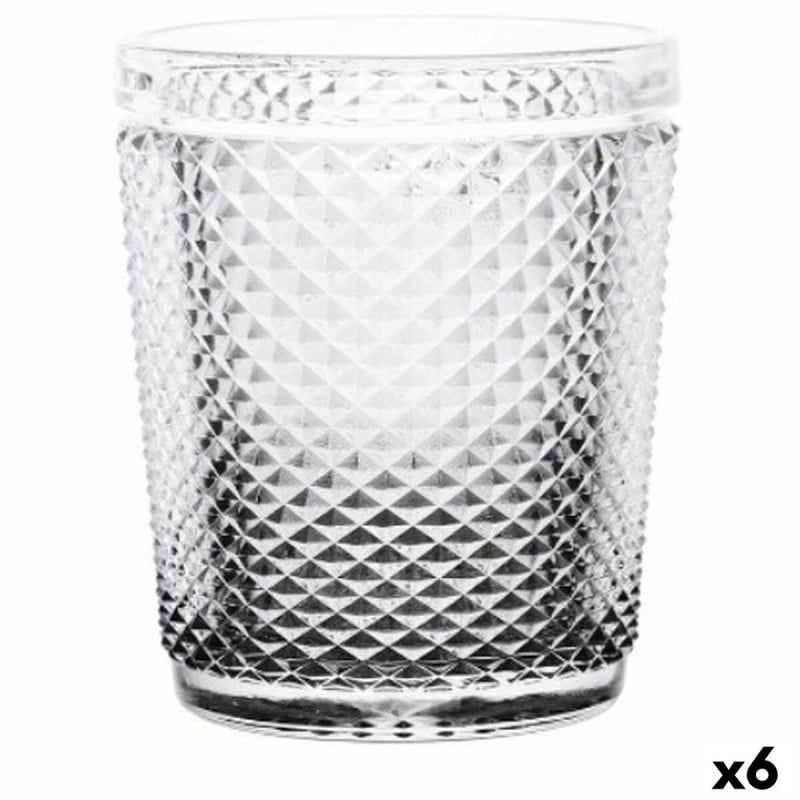 Verre Vivalto P00409B/BHA6-A Transparent Anthracite verre Diamant 300 ml (6 Unités)