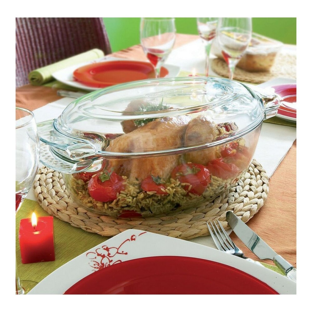 Ofenschüssel Pyrex 1040712 Weiß Durchsichtig Verre trempé 6 L 4,5 g 4,5 L