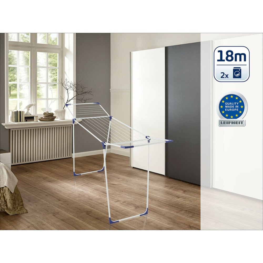 Clothes Line Leifheit CLASSIC Solid 180 White Nylon Steel polypropylene 18 m